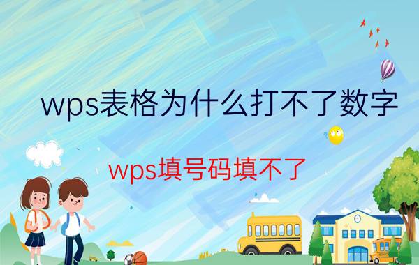 wps表格为什么打不了数字 wps填号码填不了？